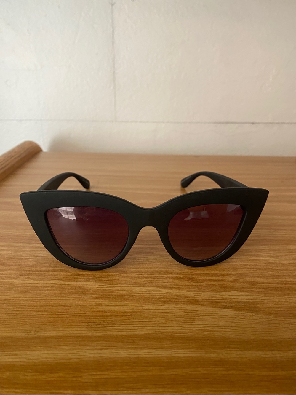 QUAY Australia Kitti Matte Black Smoke Sunglasses